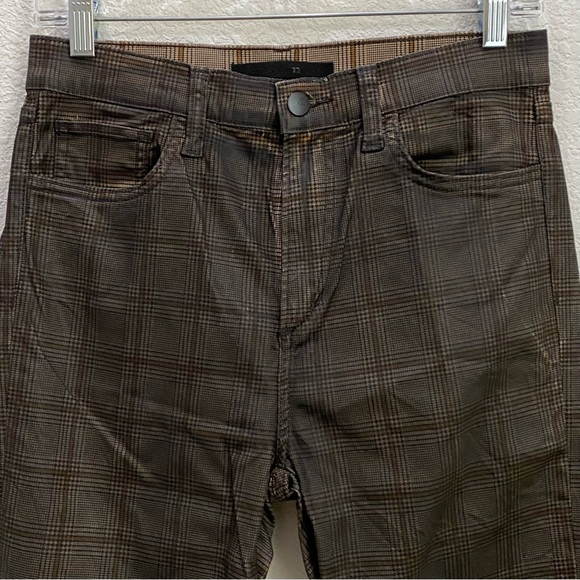 JOE’S Jeans The Charlie Coated High Rise Skinny Jeans Butterscotch Check Size 28 - Picture 6 of 15